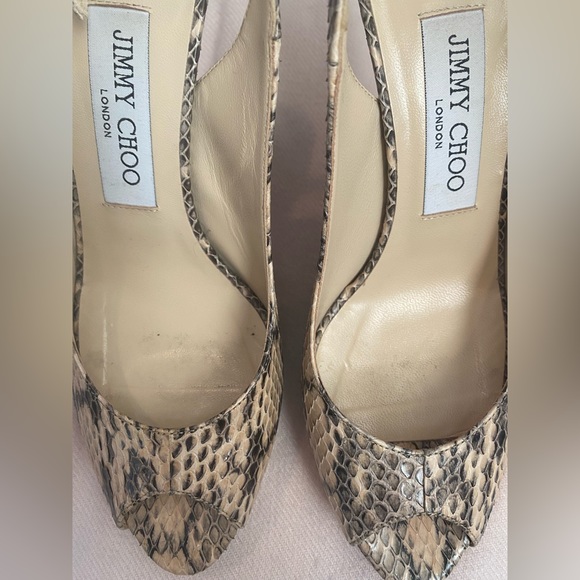 Jimmy Choo snake skin heels, size 36.5 - Picture 2 of 8